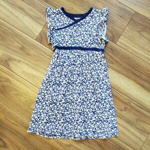 Tea Collection Blue Floral Dress Size 6